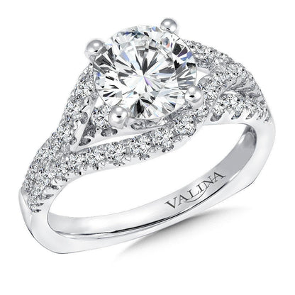 Valina Spiral Style Diamond Engagement Ring R9296W
