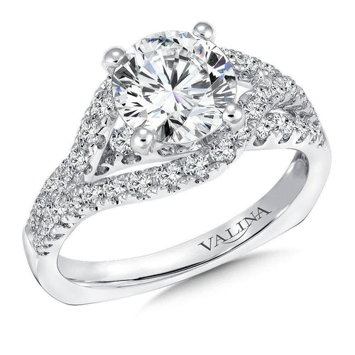 Spiral Style Diamond Engagement Ring R9296W