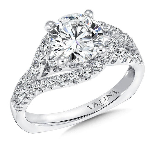 Valina Spiral Style Diamond Engagement Ring R9296W