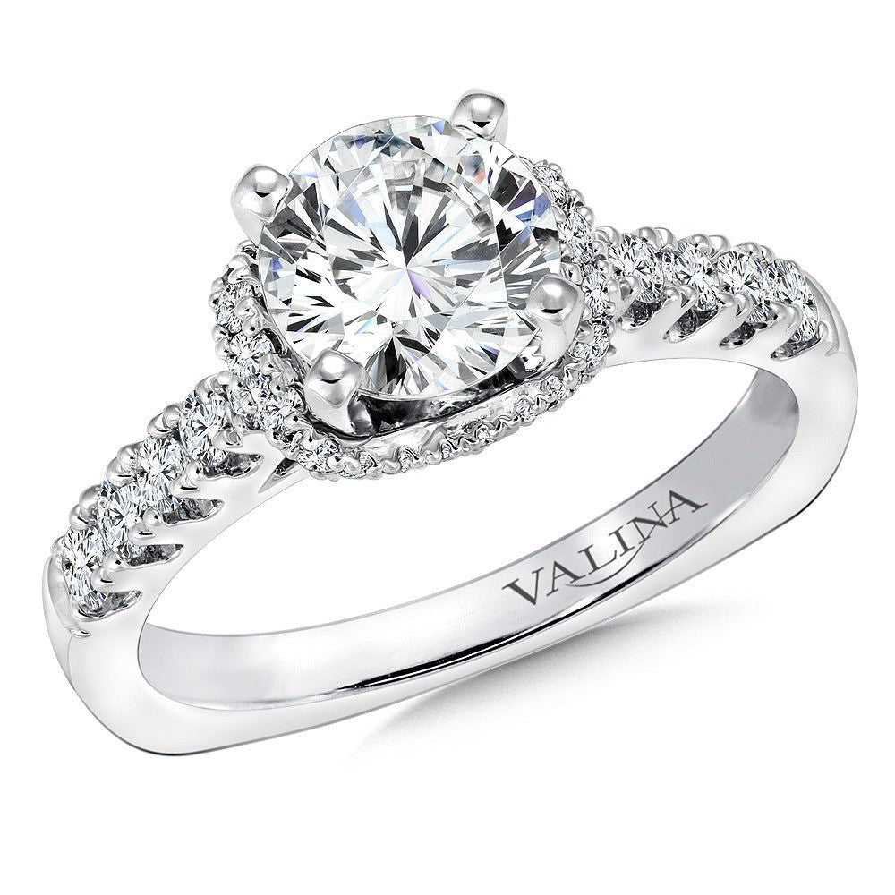 Valina Halo Style Diamond Engagement Ring R9299W