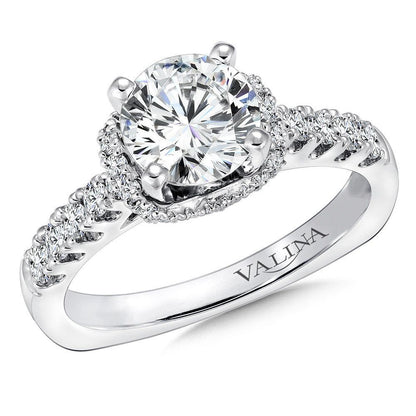 Valina Halo Style Diamond Engagement Ring R9299W