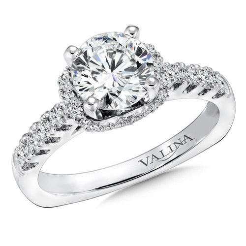 Halo Style Diamond Engagement Ring R9299W