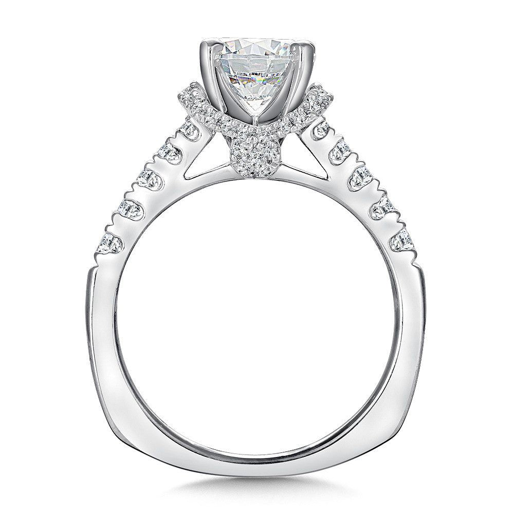 Valina Halo Style Diamond Engagement Ring R9299W