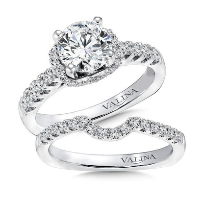 Valina Halo Style Diamond Engagement Ring R9299W