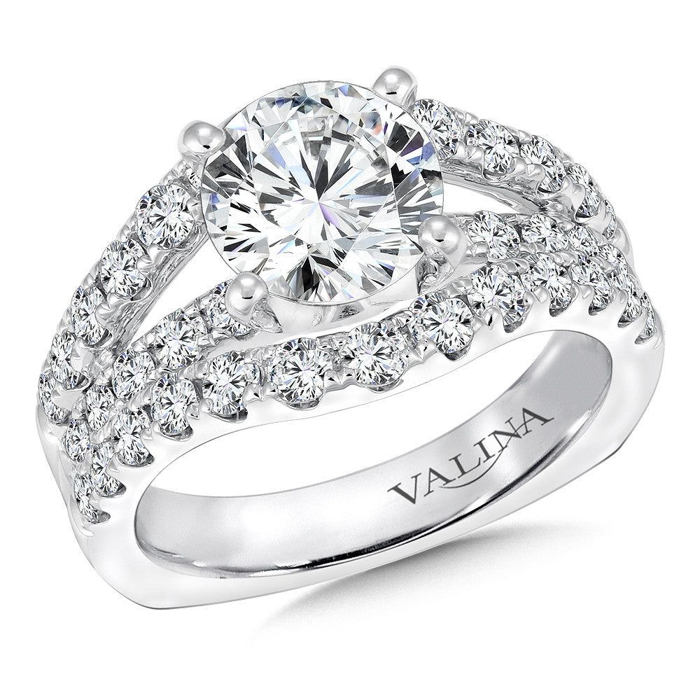 Valina Split Shank Style Engagement Ring R9302W