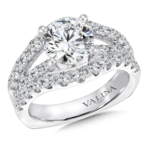 Split Shank Style Engagement Ring R9302W
