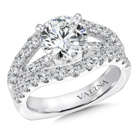 Valina Split Shank Style Engagement Ring R9302W