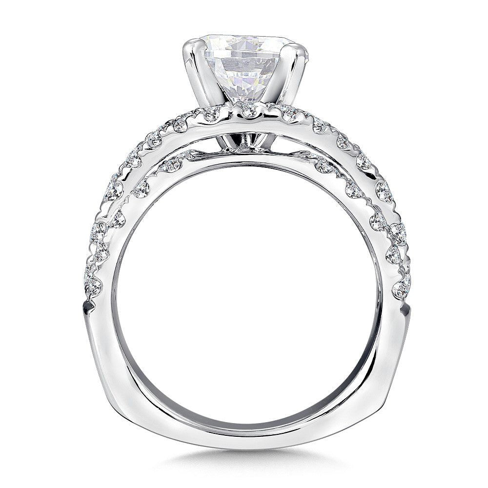 Valina Diamond Engagement Ring with Side Stones R9303W