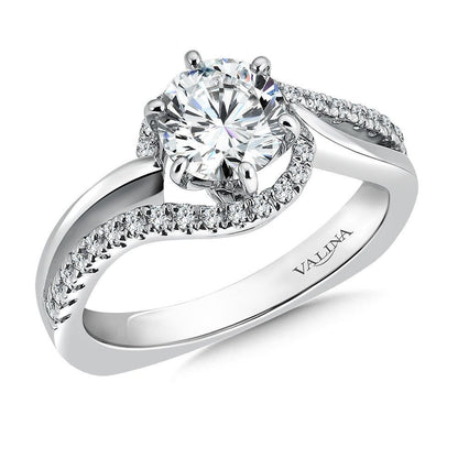 Valina Spiral Style Diamond Engagement Ring R9306W