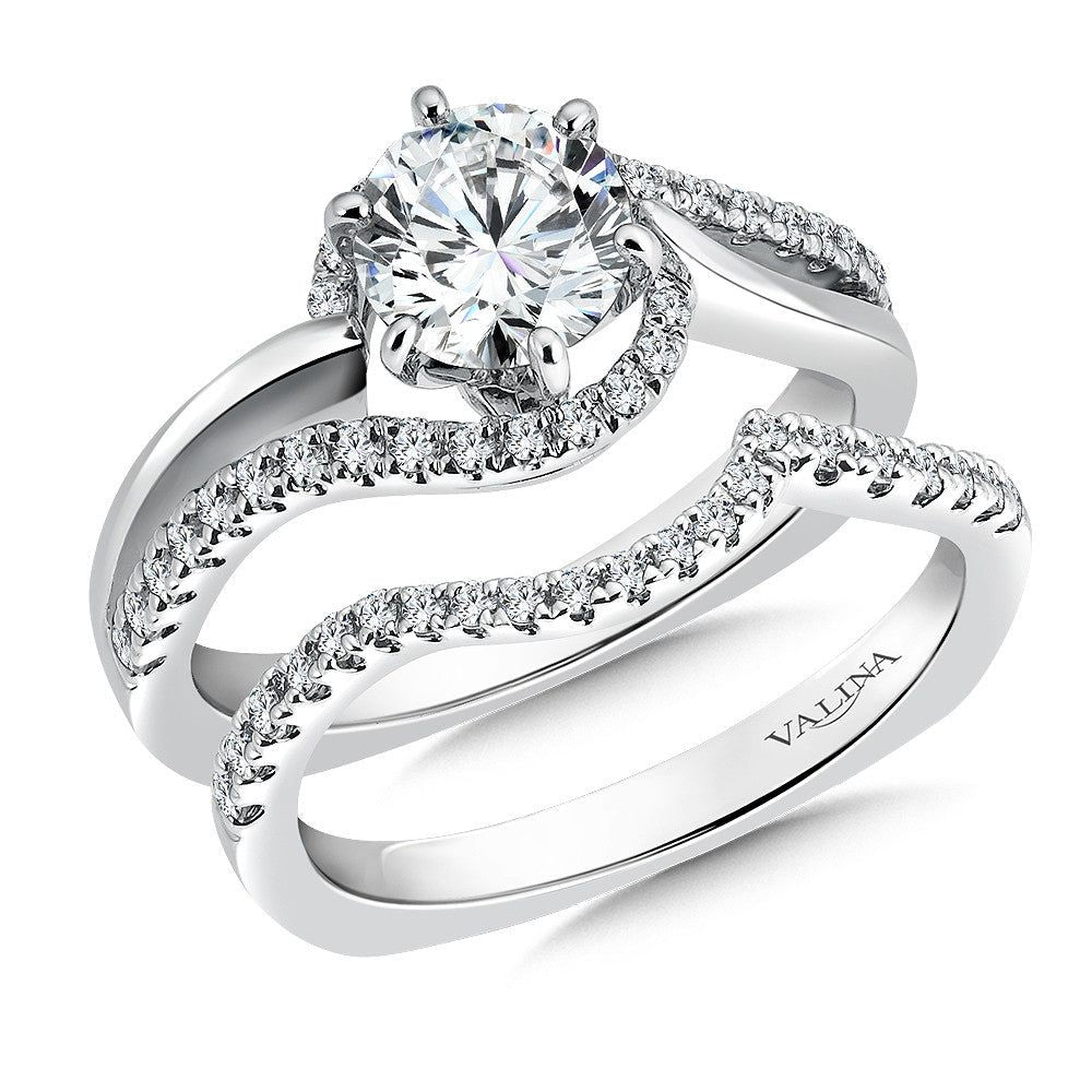 Valina Spiral Style Diamond Engagement Ring R9306W