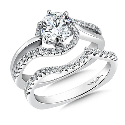 Valina Spiral Style Diamond Engagement Ring R9306W