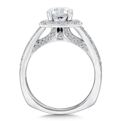 Valina Cushion Shape Halo Engagement Ring R9309W