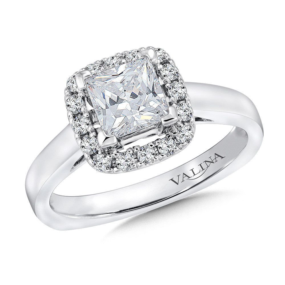 Valina Halo Style Diamond Engagement Ring R9312W
