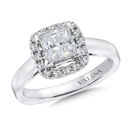 Valina Halo Style Diamond Engagement Ring R9312W
