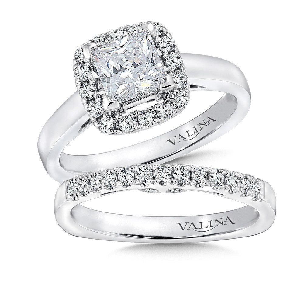 Valina Halo Style Diamond Engagement Ring R9312W