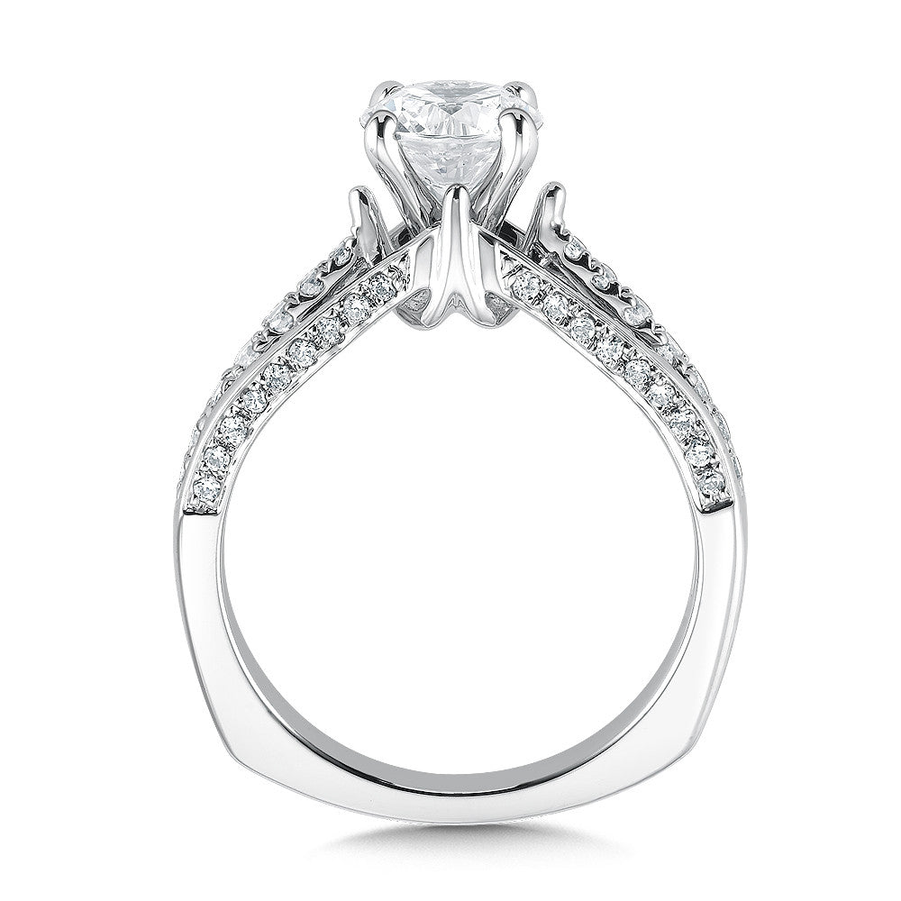 SPLIT SHANK DIAMOND ENGAGEMENT RING R9322W