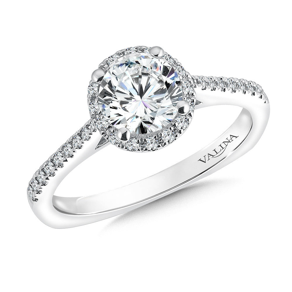 Valina Halo Style Diamond Engagement Ring R9541W