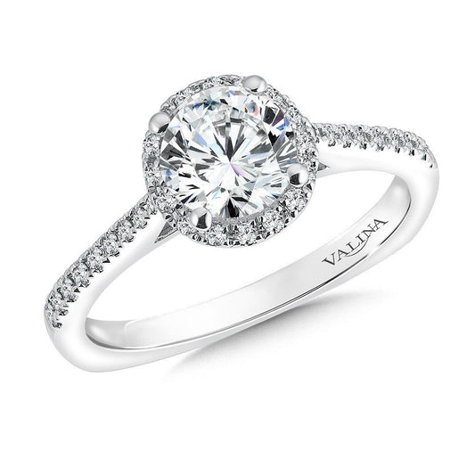 Valina Halo Style Diamond Engagement Ring R9541W