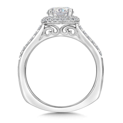 Valina Cushion Shape Halo Diamond Engagement Ring R9642W
