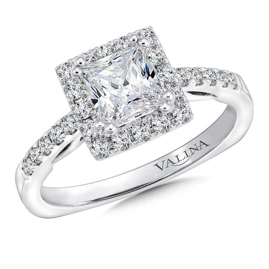 Valina Halo Style Diamond Engagement Ring R9649W