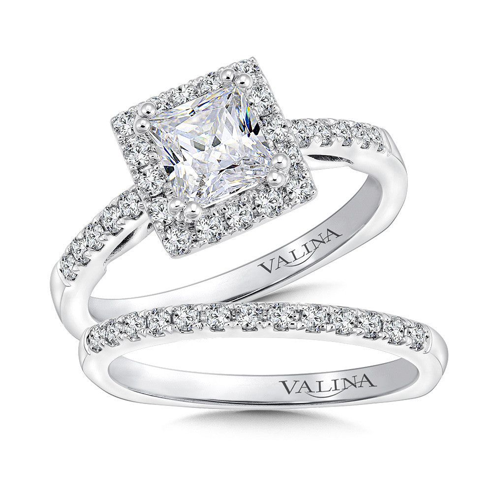Valina Halo Style Diamond Engagement Ring R9649W