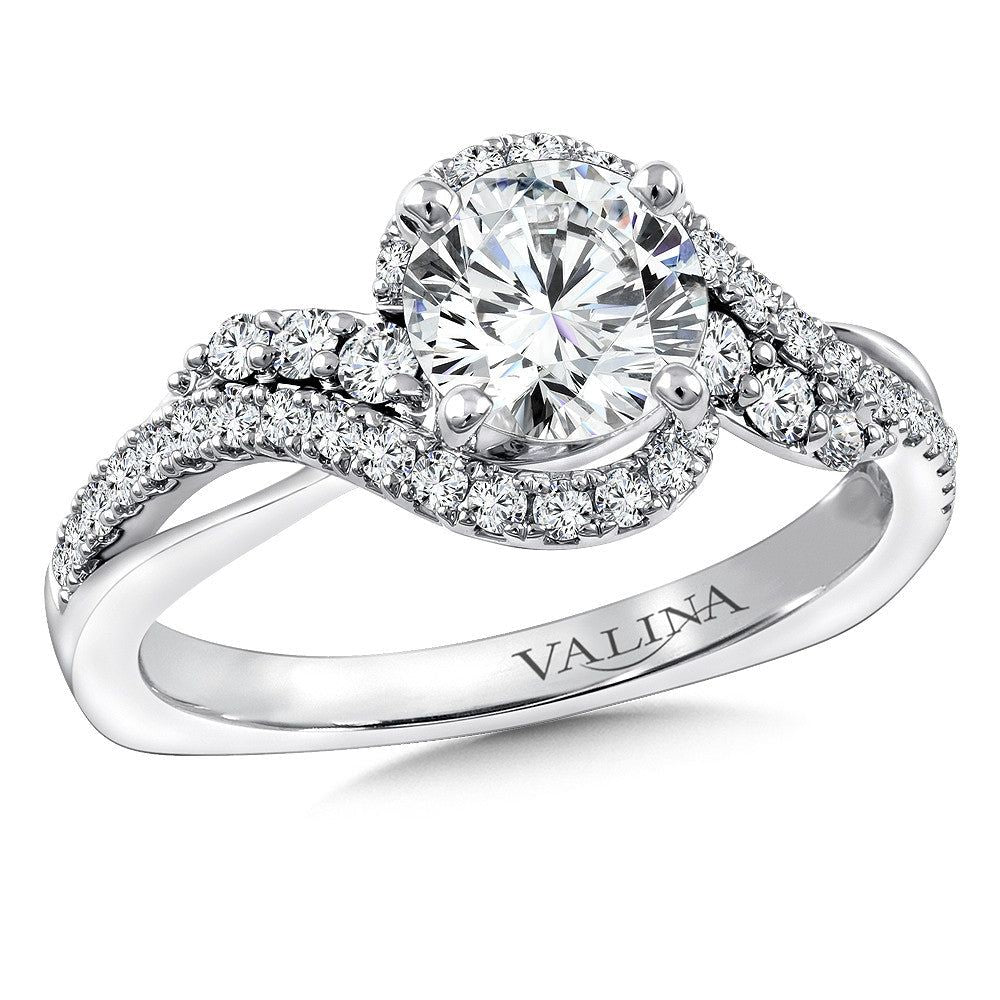Valina Spiral Style Diamond Engagement Ring R9766W