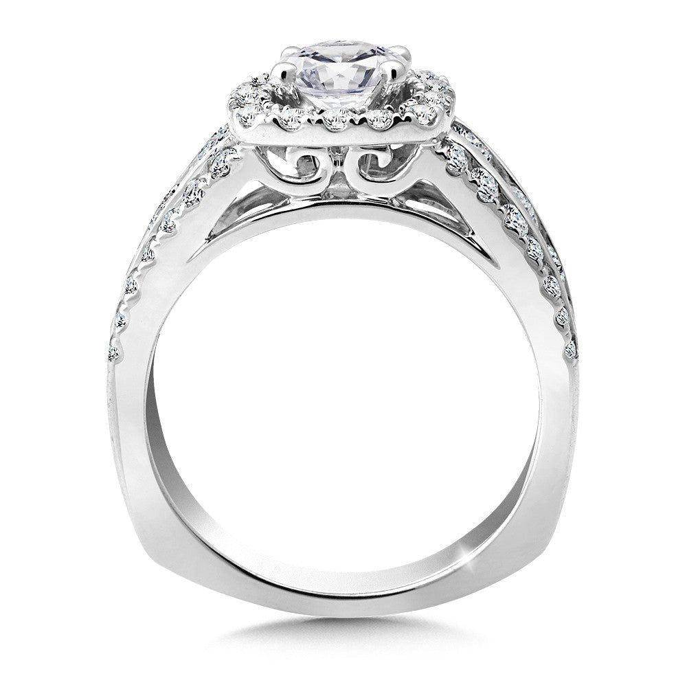 Valina Halo Engagement Ring R9853W