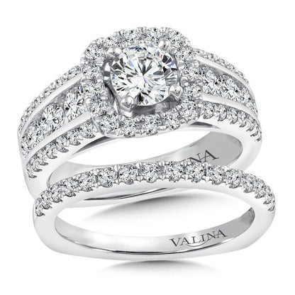 Valina Halo Engagement Ring R9853W