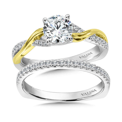 Valina Criss Cross Diamond Engagement Ring R9895WY