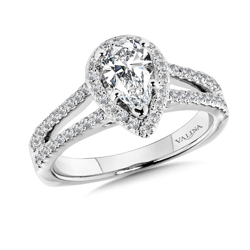 Valina Halo Engagement Ring R9920WY