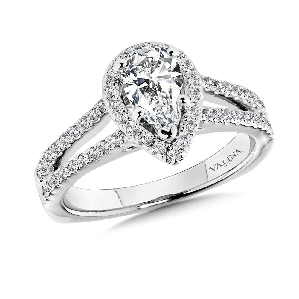Valina Halo Engagement Ring R9920WY