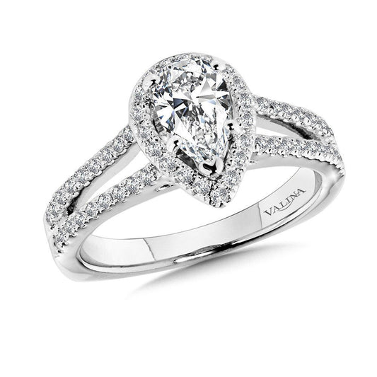 Valina Halo Engagement Ring R9920WY