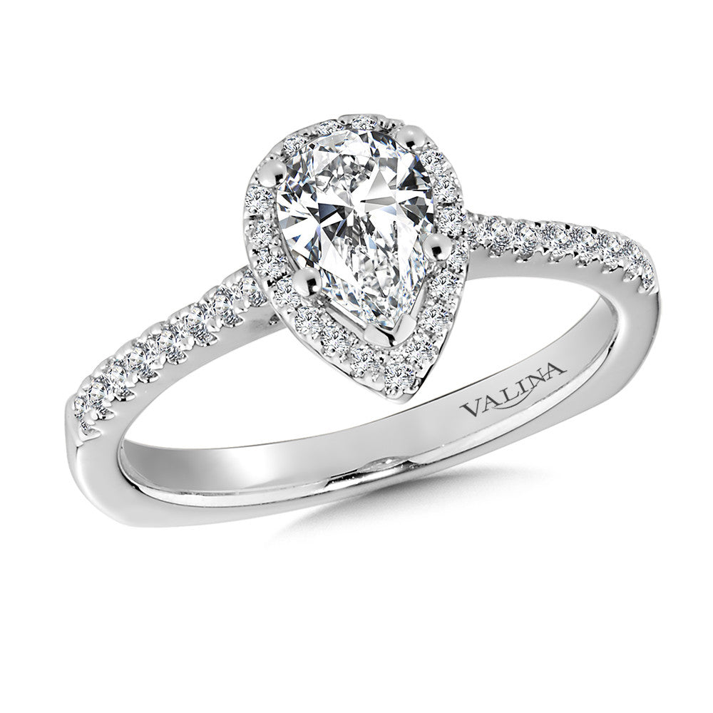 Valina Halo Style Diamond Engagement Ring R9921W