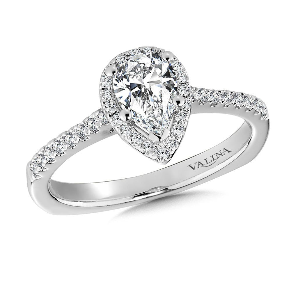 Valina Halo Style Diamond Engagement Ring R9921W
