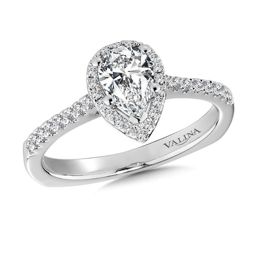 Halo Style Diamond Engagement Ring R9921W