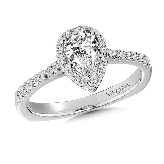 Valina Halo Style Diamond Engagement Ring R9921W