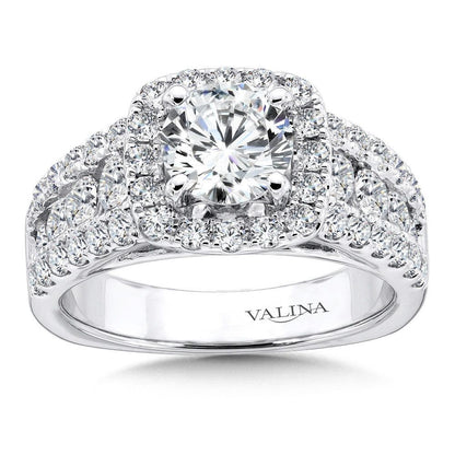 Valina Cushion Halo Engagement Ring R9941W