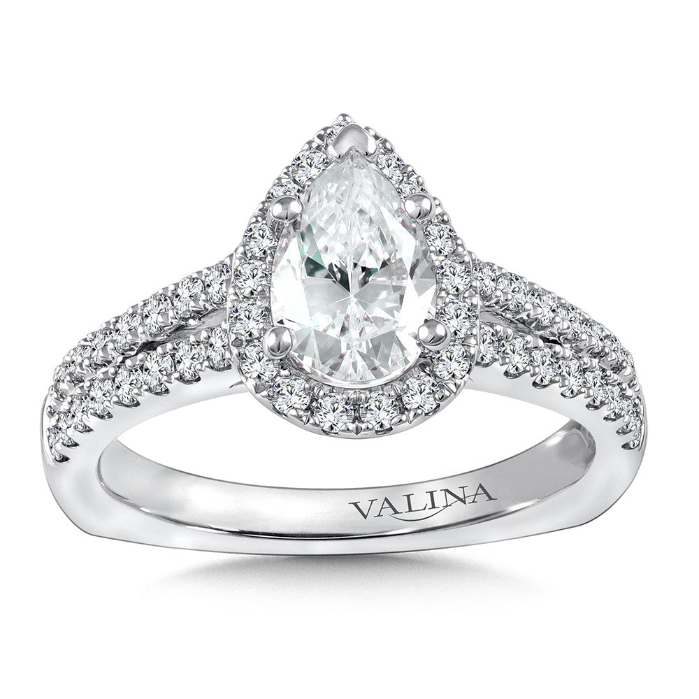 Valina Halo Style Diamond Engagement Ring R9959W