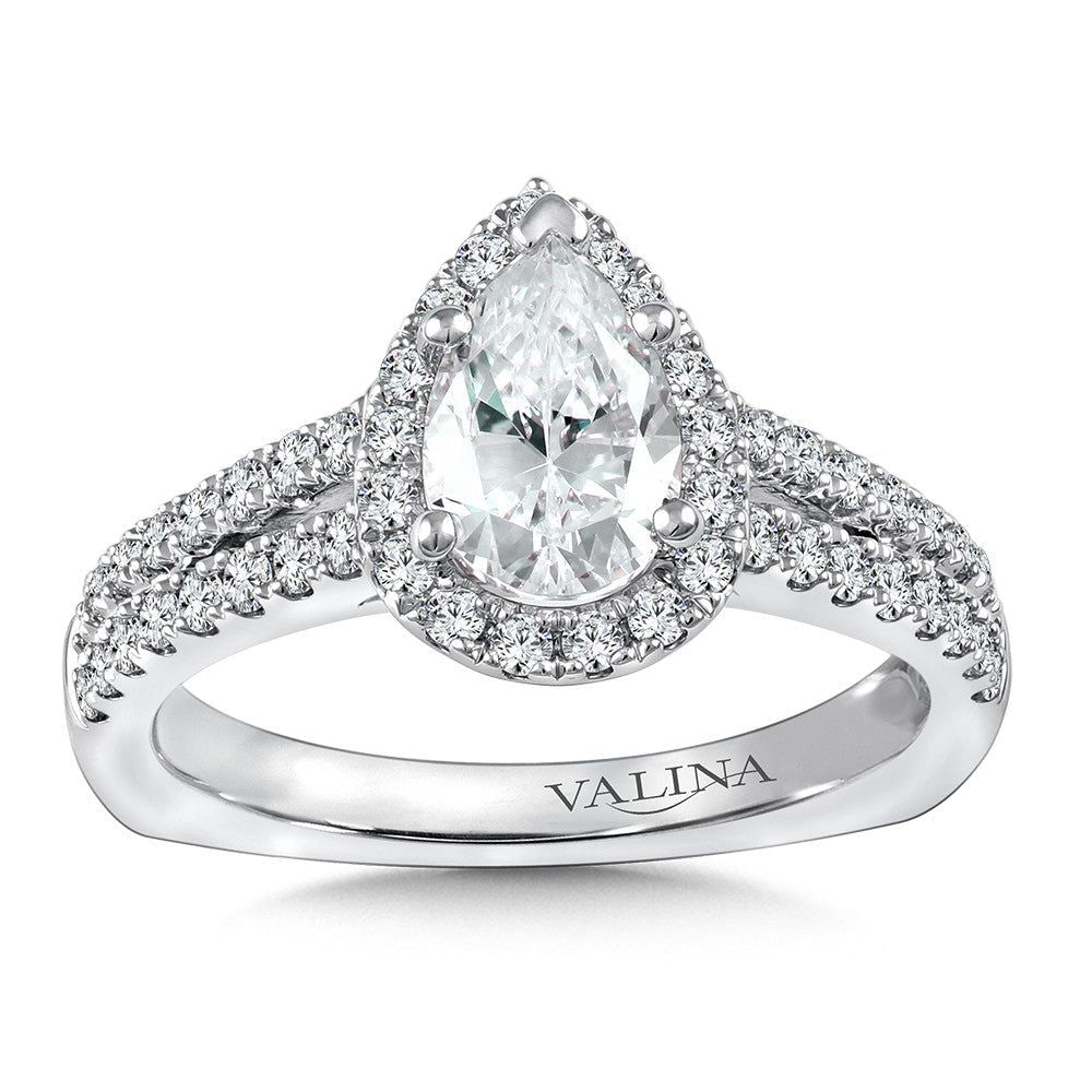 Valina Halo Style Diamond Engagement Ring R9959W