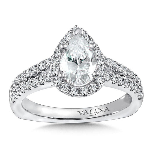 Valina Halo Style Diamond Engagement Ring R9959W