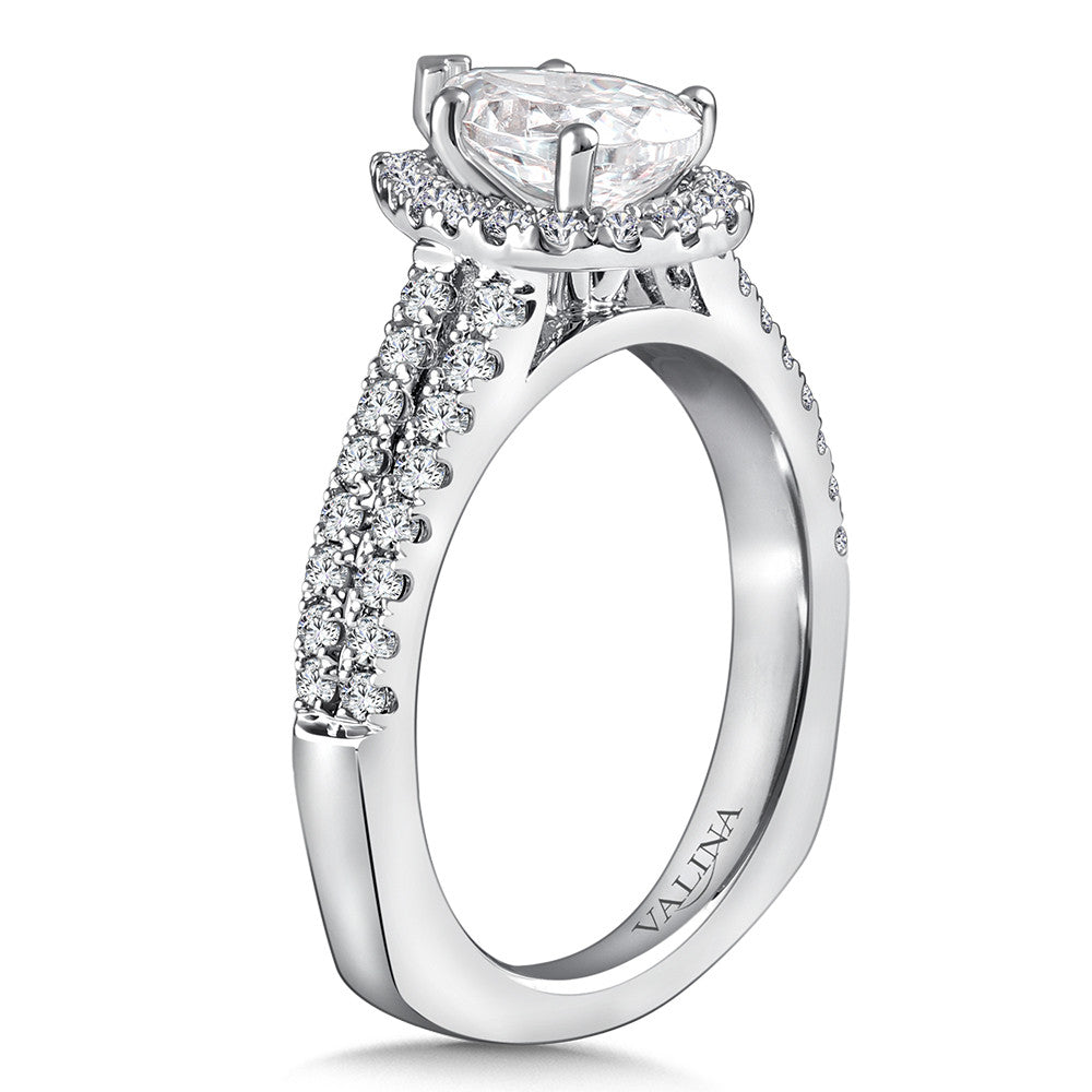 Valina Halo Style Diamond Engagement Ring R9959W