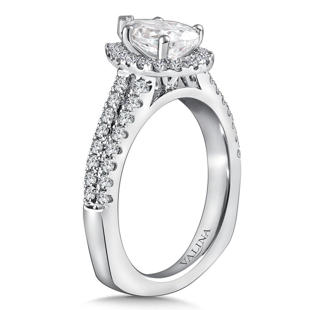 Valina Halo Style Diamond Engagement Ring R9959W