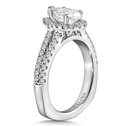 Valina Halo Style Diamond Engagement Ring R9959W