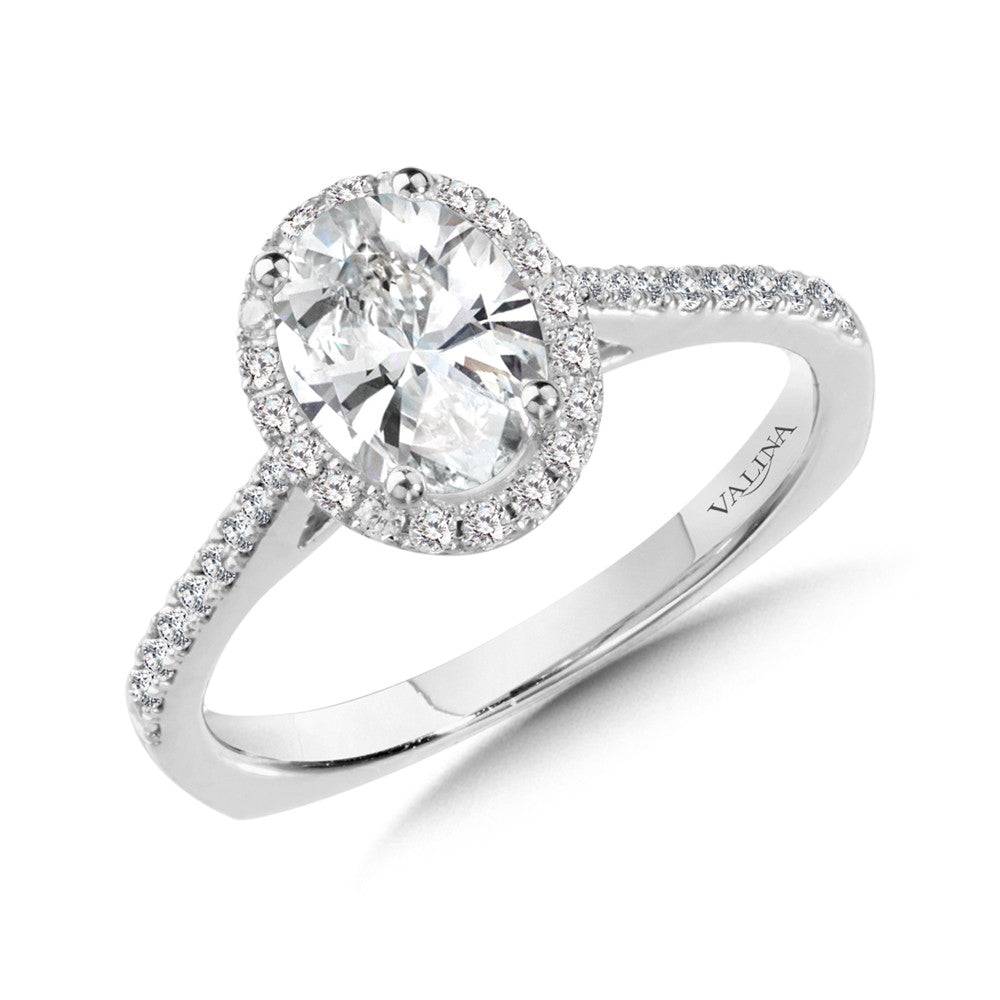 Valina Diamond Halo Engagement Ring R9990W