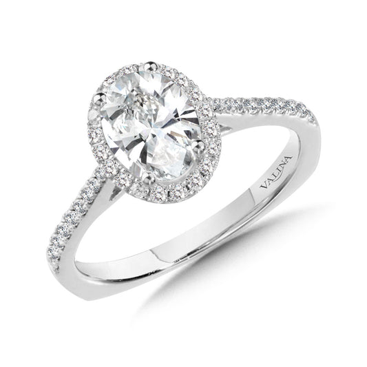 Valina Diamond Halo Engagement Ring R9990W
