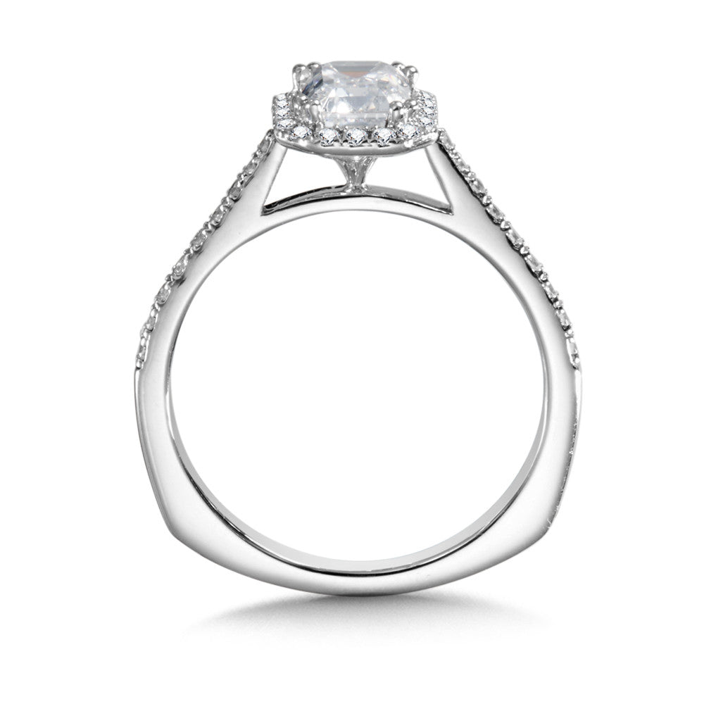 DIAMOND HALO ENGAGEMENT RING R9991W