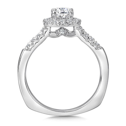 Valina Round Halo Diamond Engagement Ring RQ9353W