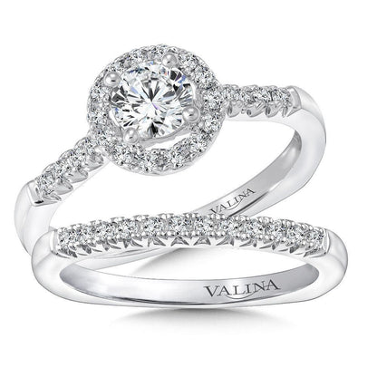 Valina Round Halo Diamond Engagement Ring RQ9353W