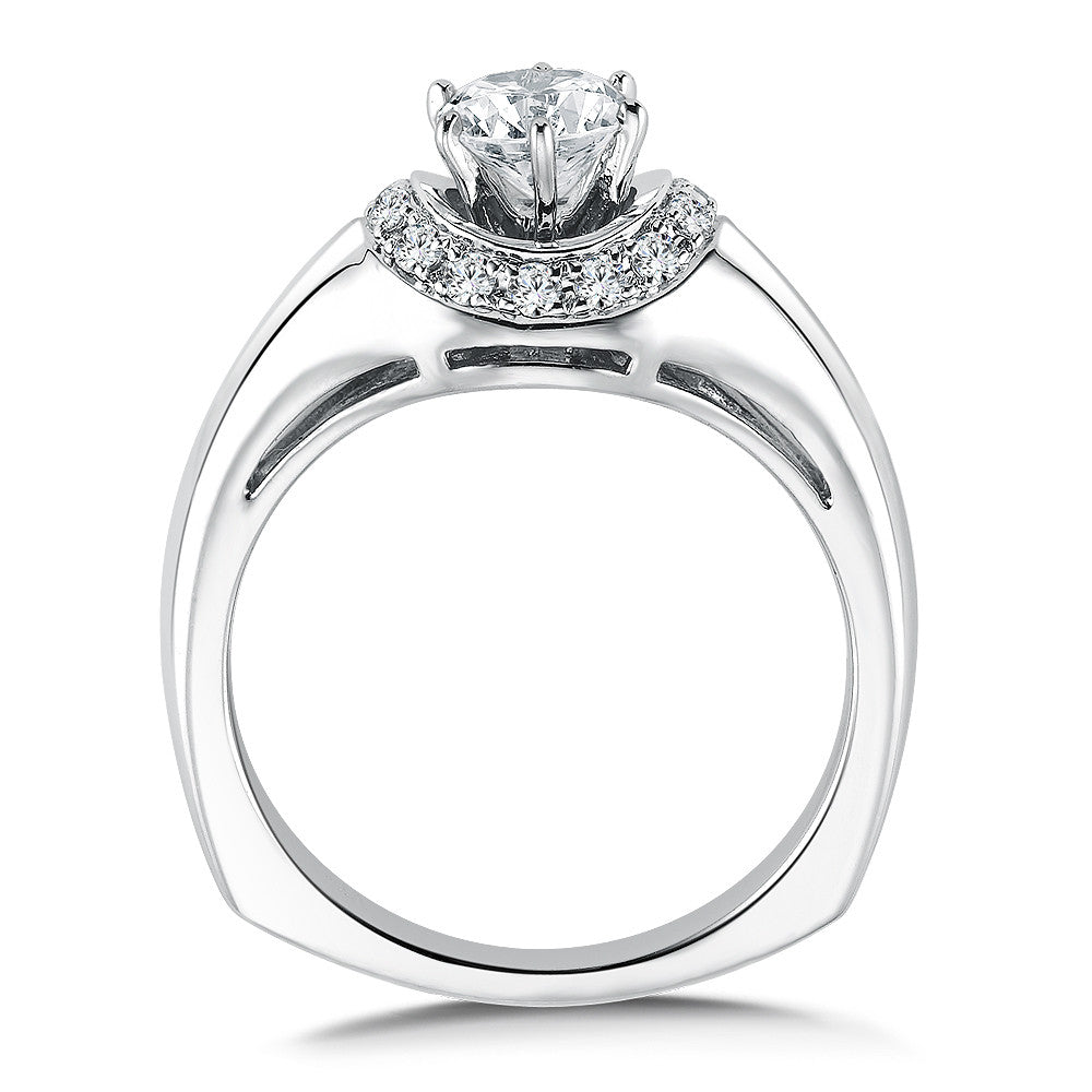 DIAMOND HALO ENGAGEMENT RING RQ9355W