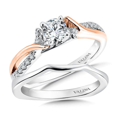 Valina Rose & White Gold Diamond Engagement Ring RQ9370WP
